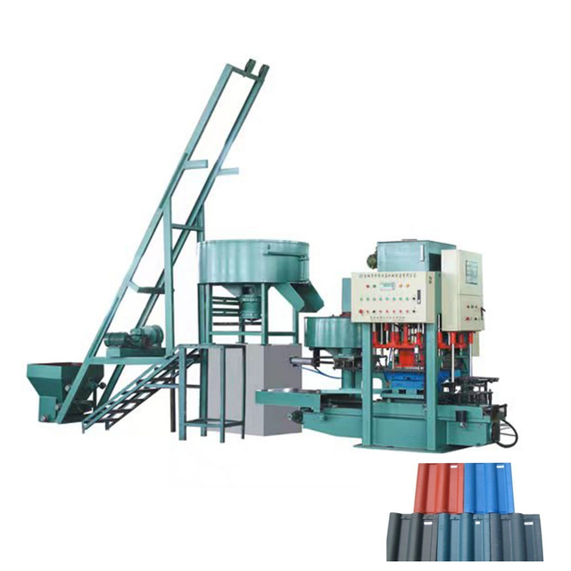 Roof tile pressing machine